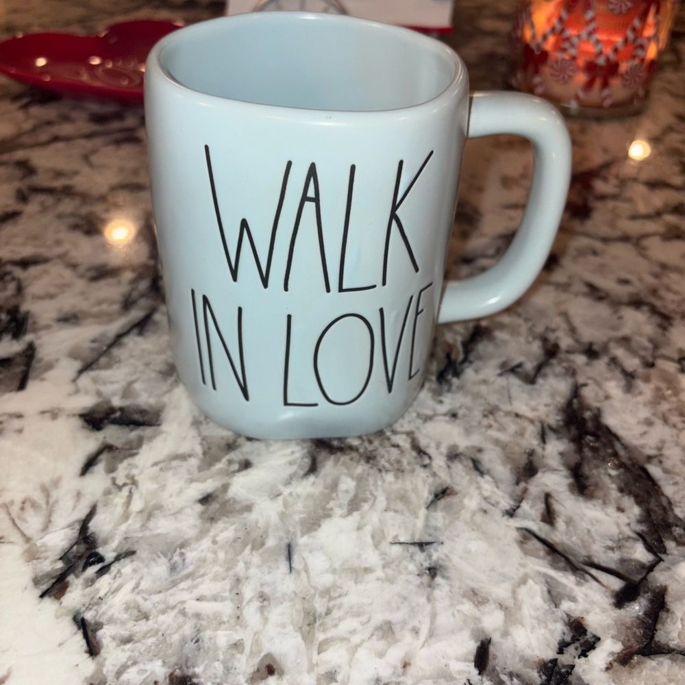 Rae Dunn “Walk in Love” Blue Mug